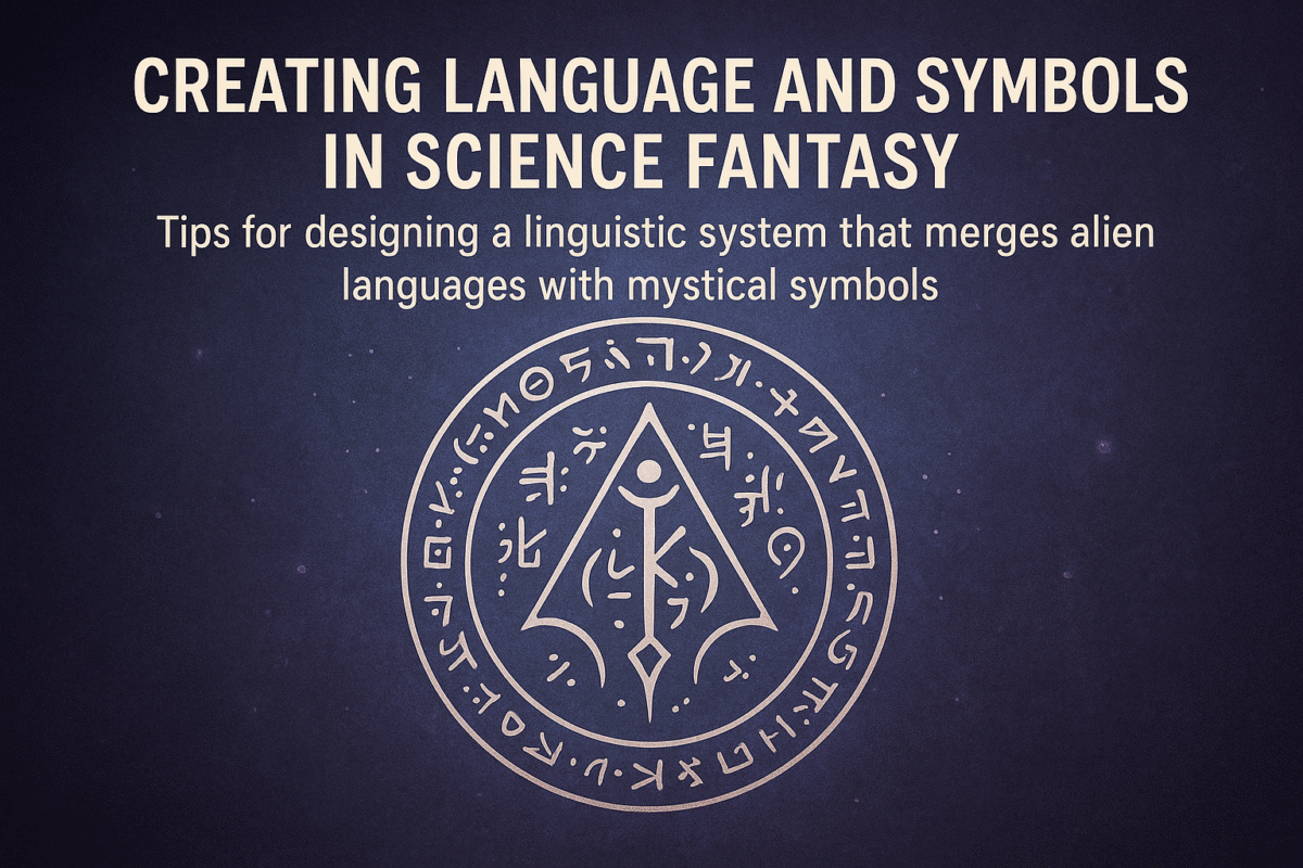 Creating Language and Symbols in Science Fantasy